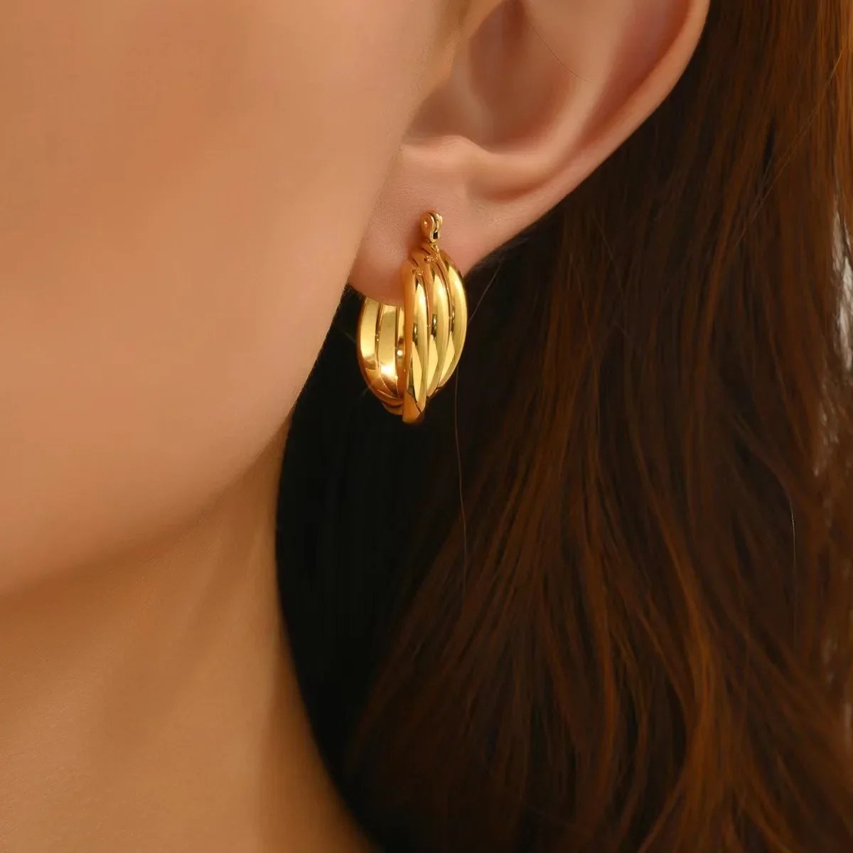 WOMEN EARRINGS GOLD