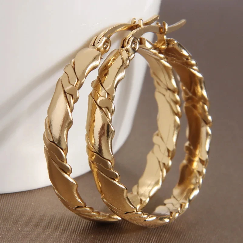 Pattern Hoop Earrings