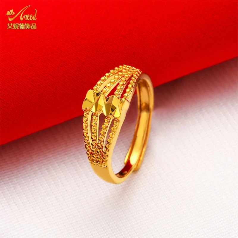 Majestic Rice-Grain Gold Ring