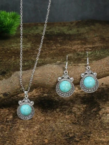 WOMEN NECKLACE SET SILVER