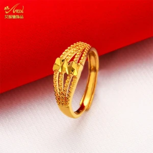 Majestic Rice-Grain Gold Ring