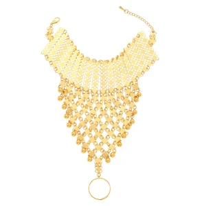 Golden Bracelet with Ring