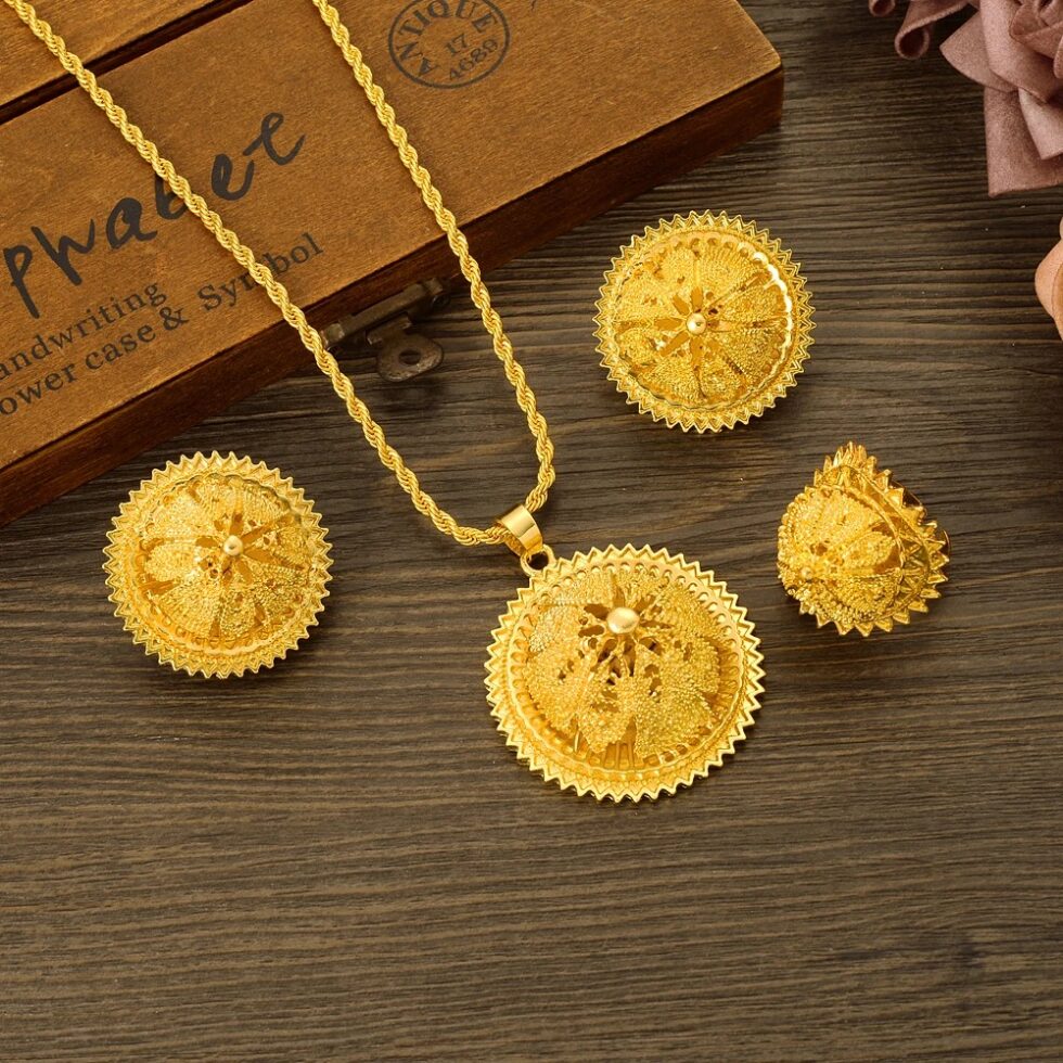 Golden Necklace Set